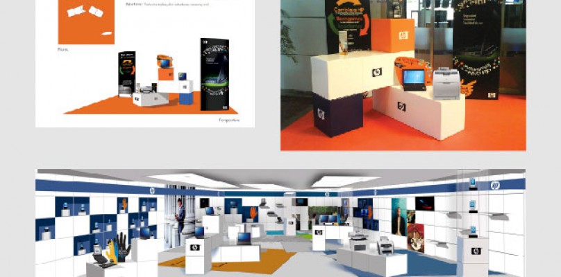 PLV – Diseño de tienda – Diseño de showroom – HP – Hewlett-Packard