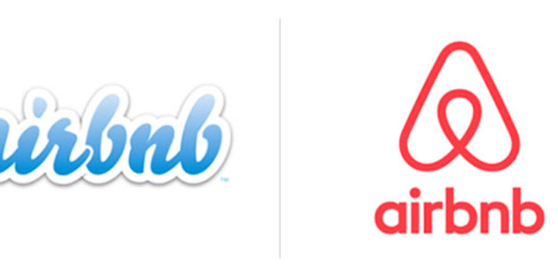 Logotipos para empresas. Ejemplos de actualización de diseño de logotipo: Airbnb