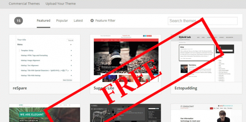 Temas gratis para WordPress