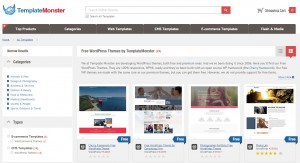 Temas gratis para WordPress template monster