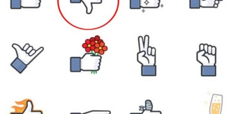 Botón no me gusta de Facebook opciones
